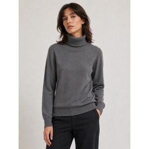 APC Turtleneck Sweater Womens M Grey Merino Wool Italy Minimalist Quiet Luxury